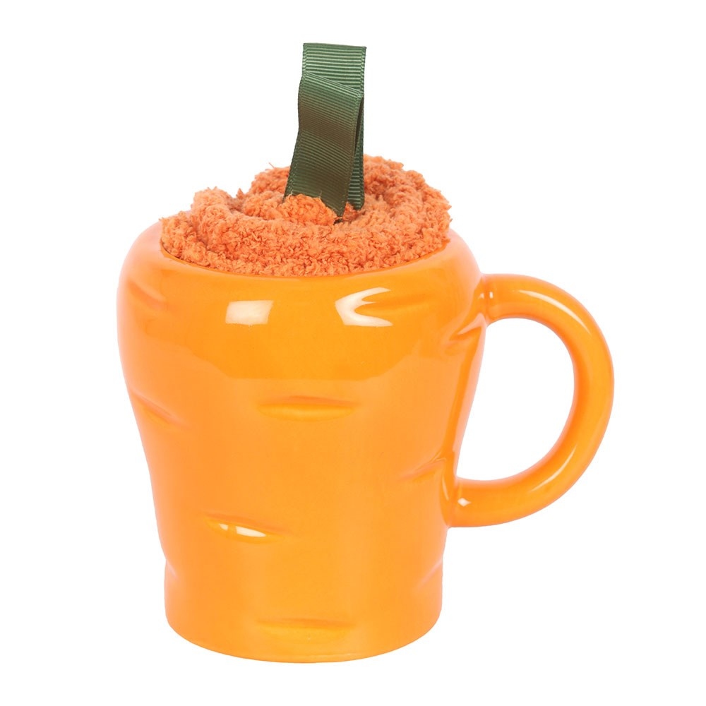 Something Different - Carrot Shaped Tasse et Chaussettes Ensemble - Multicolore